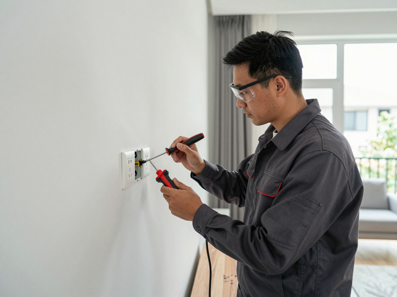 Residential electrical installation work